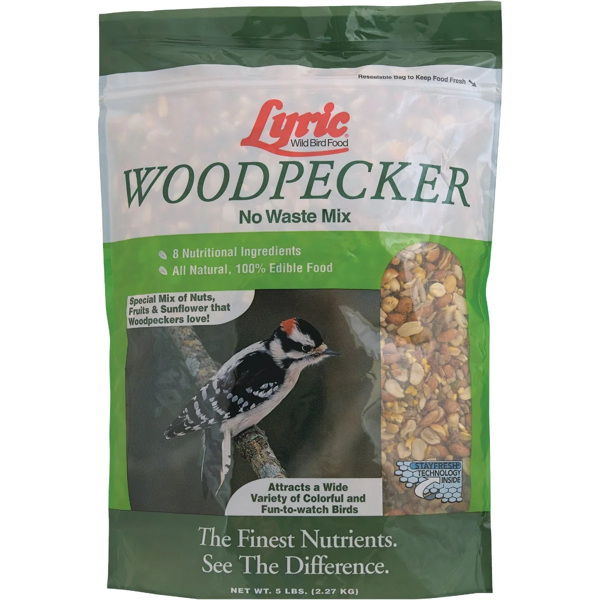Next-Generation Lyric 5 Lb. Woodpecker No Waste Wild Bird Mix Consistent
