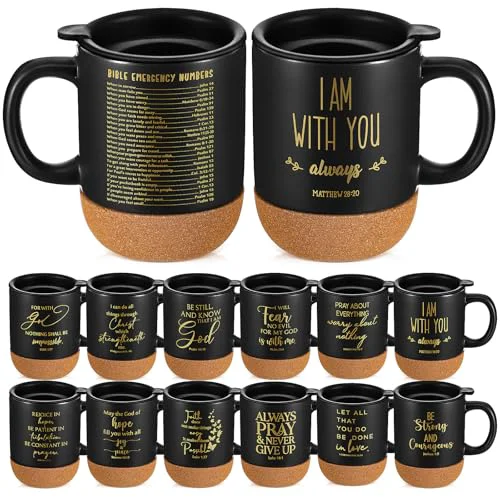 Enhanced 24 Set Christian Mugs Bulk Grandparents Day Gifts 15 oz 24 Count Professional