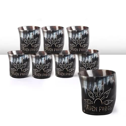 Selected Viking Horn Shot Glasses Set of 8 8 Count Fast