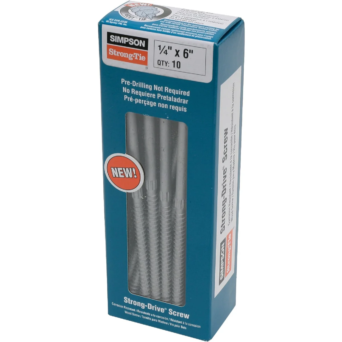 Smart Simpson Strong-Tie 1 4 In. 6 In. Hex Head Structure Screw 10 Ct. Genuine