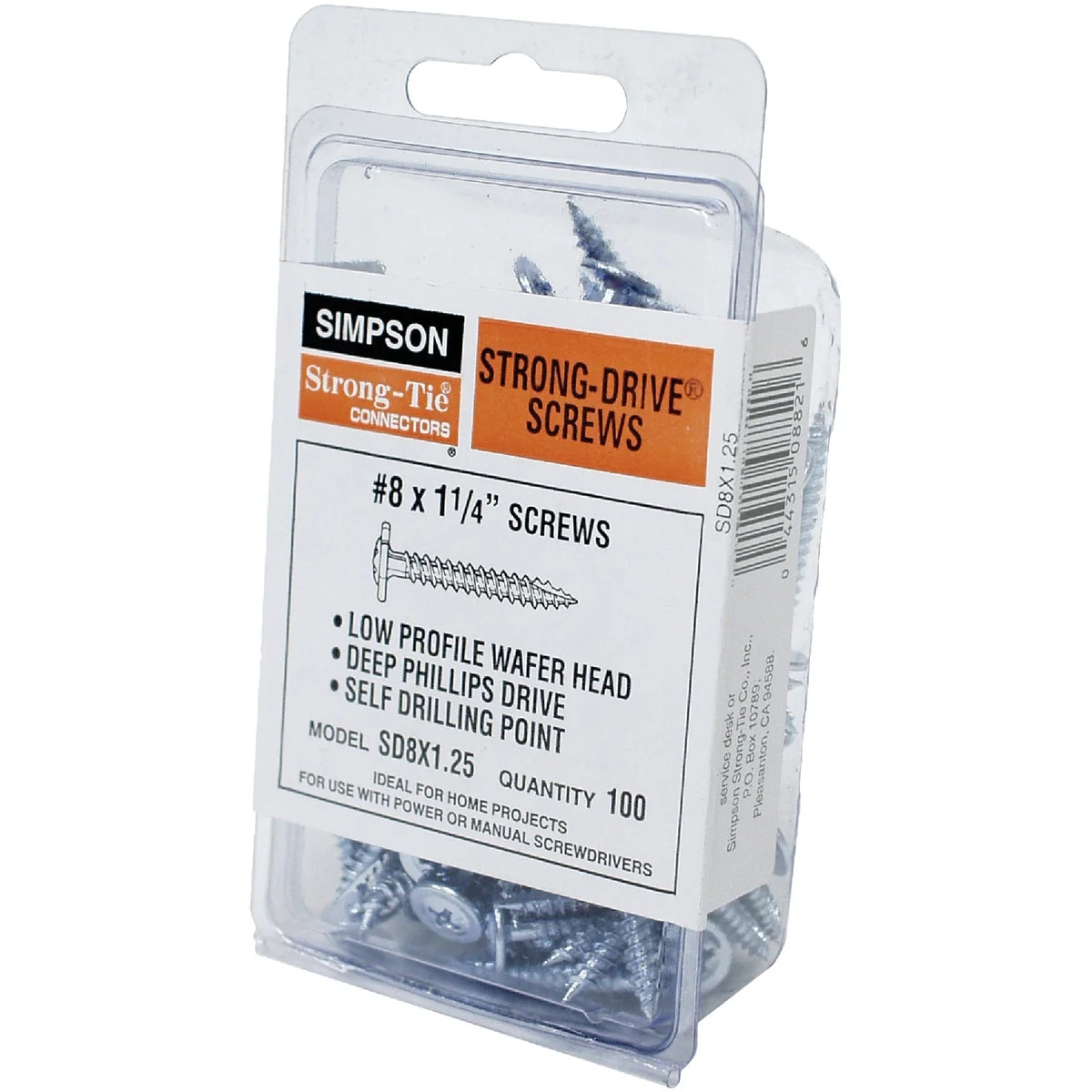 Responsible Simpson Strong-Tie 5 32 In. 1-1 4 In. Wafer Structure Screw 100 Ct. Professional