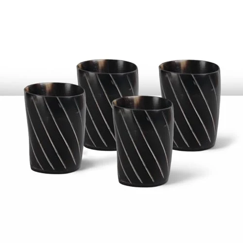 Exclusive Viking Horn Shot Glasses Set of 4 4 Count Elegant