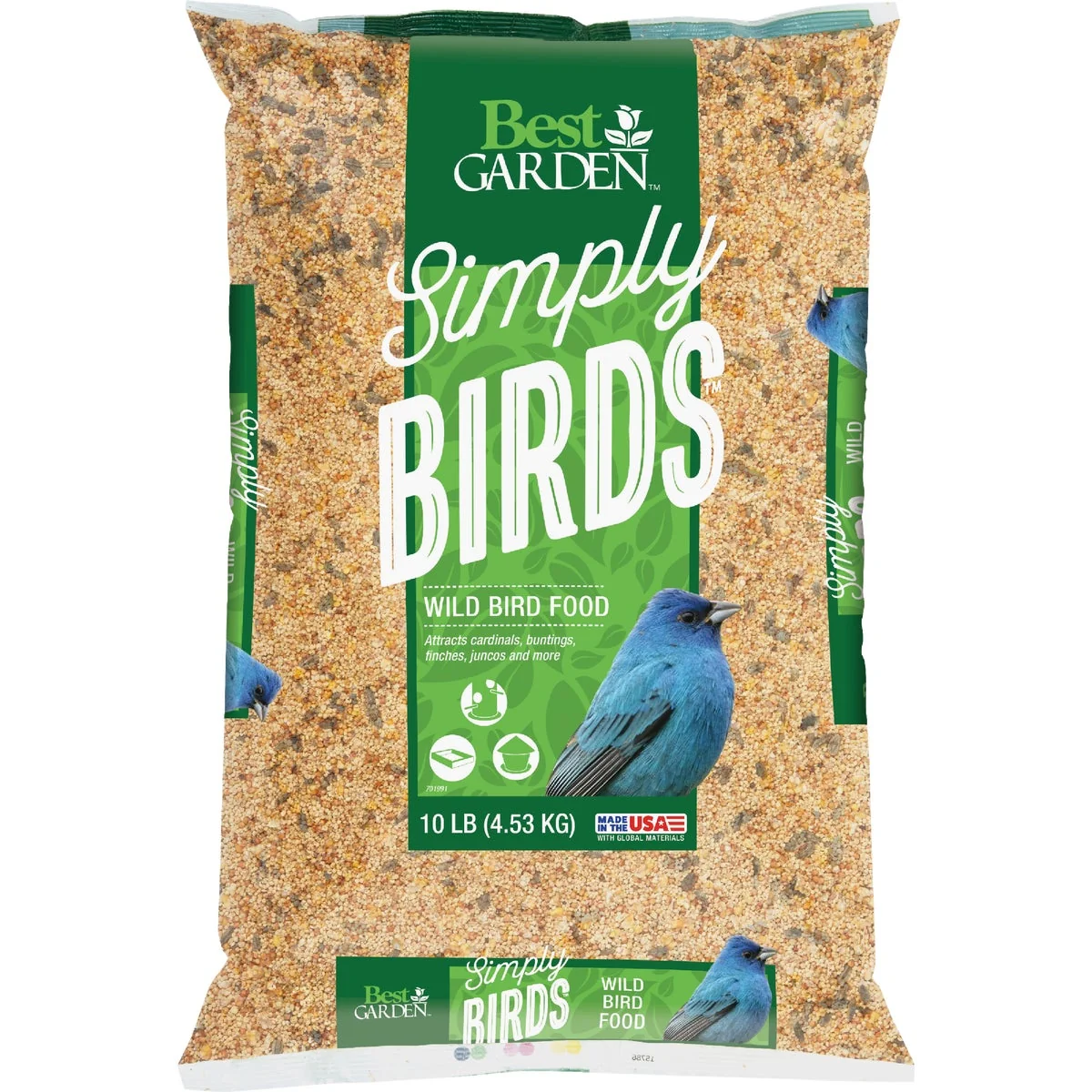 Practical Garden Simply Birds 10 Lb. Wild Bird Seed Premium Material