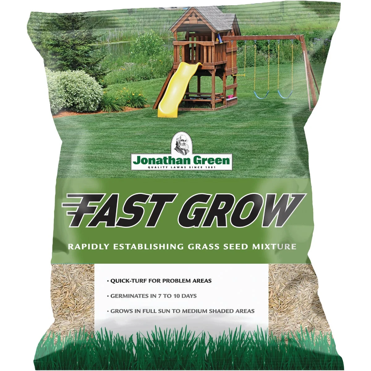 Next-Generation Jonathan Green Fast Grow 7 Lb. 1750 Sq. Ft. Coverage Ryegrass Fescue Grass Seed Premium Material