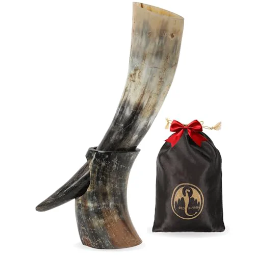 Convenient OLDEMPEROR Viking Drinking Horn User-Friendly