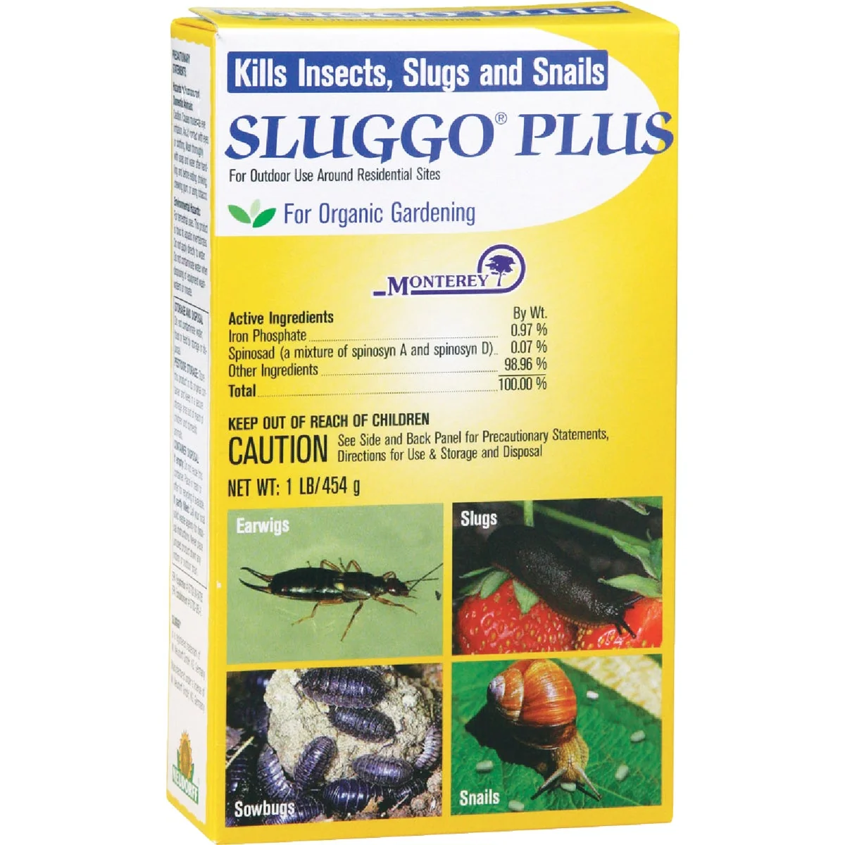 Proven Monterey Sluggo Plus 1 Lb. Ready To Use Pellets Organic Slug Snail Killer Advanced