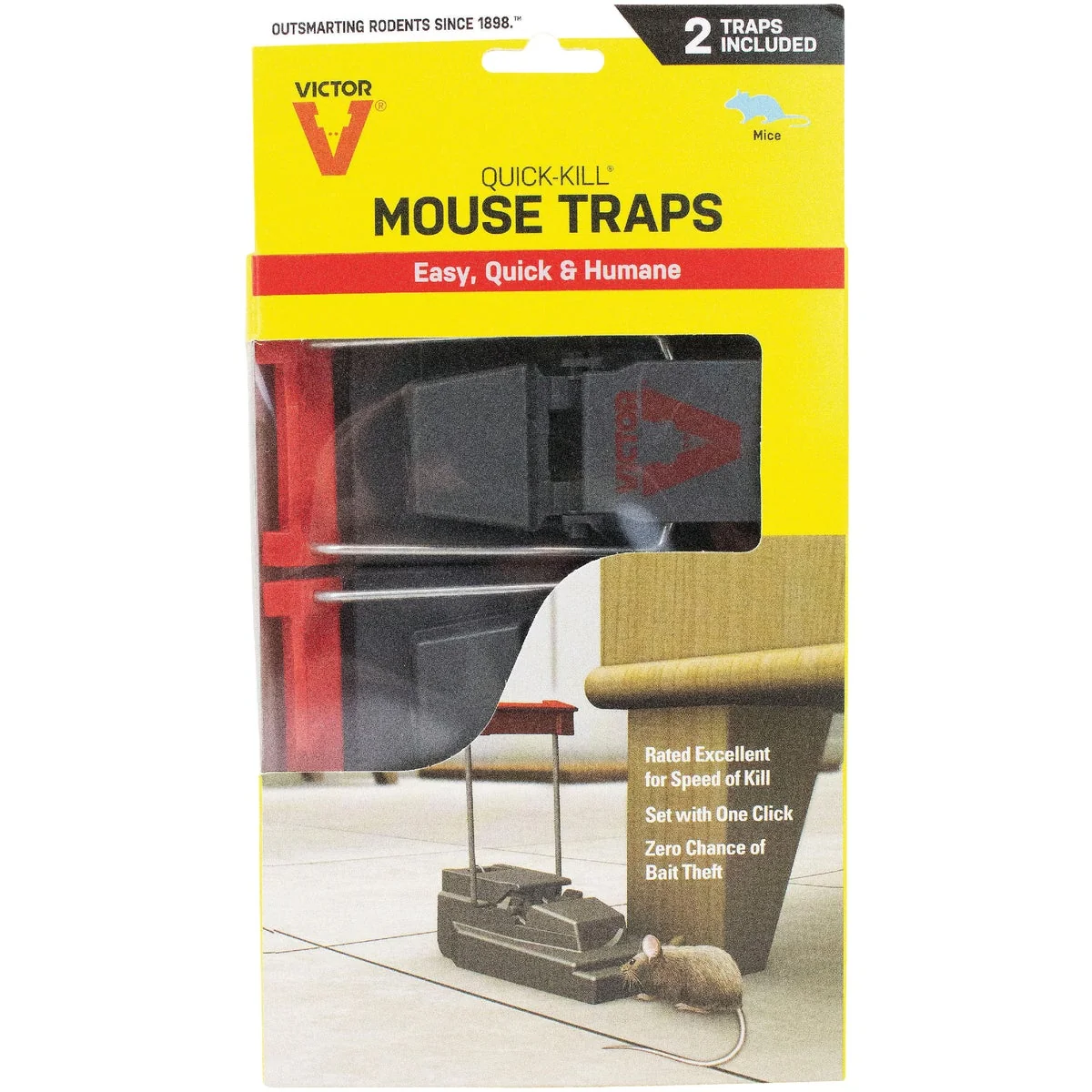 Premium Victor Power Kill Mechanical Mouse Trap 2-Pack Exceptional