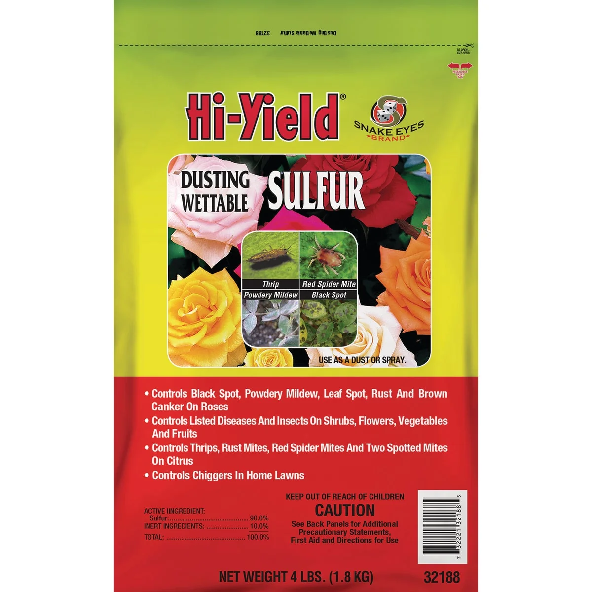 Eco-Friendly Hi-Yield 4 Lb. Powder Concentrate Wettable Sulphur Fungicide Carefully Designed