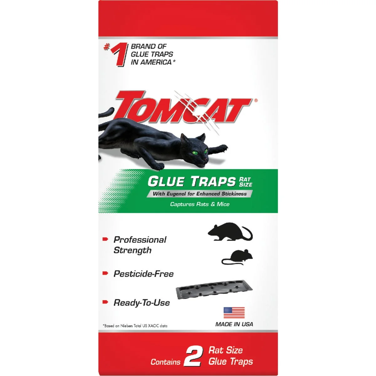 Comfortable Tomcat Glue Mouse Rat Trap 2-Pack Smooth