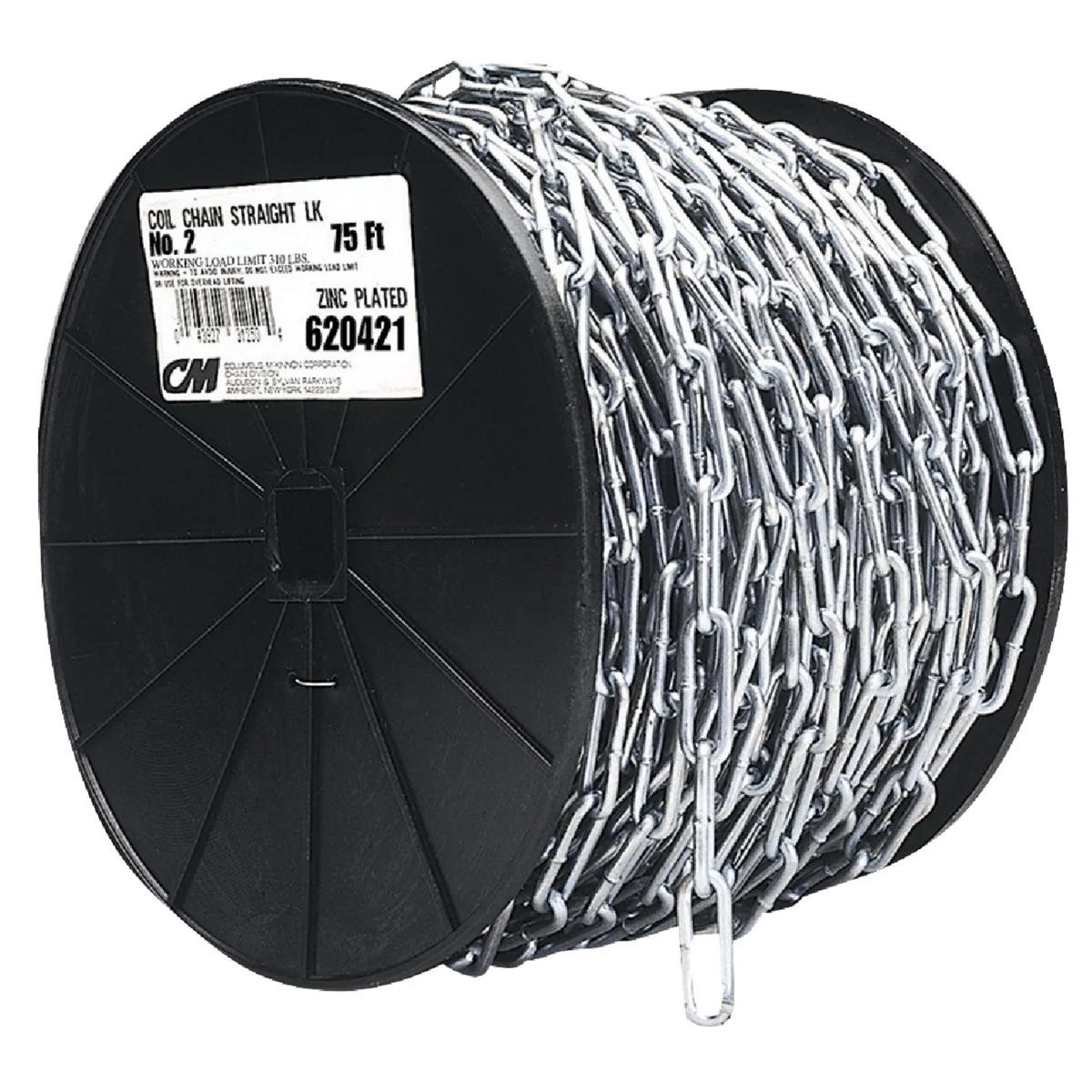 High-Grade Campbell 2 0 40 Ft. Zinc-Plated Low-Carbon Steel Coil Chain Convenient