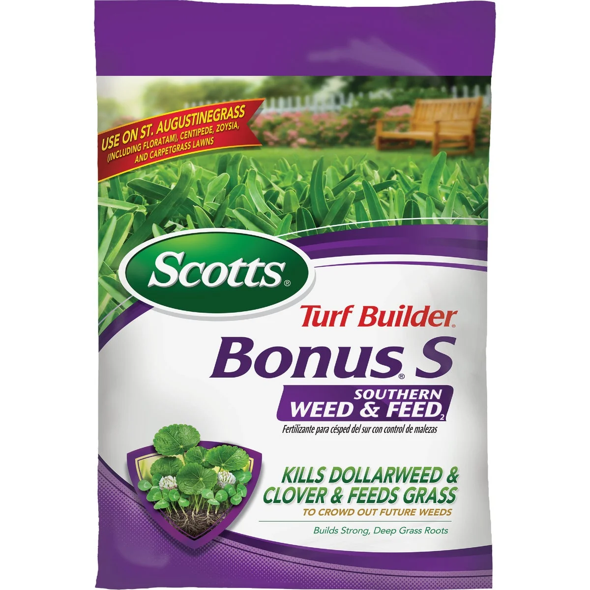 Healthy Scotts Turf Builder Bonus S Southern Weed Feed 33.39 Lb. 10 000 Sq. Ft. 29-0-10 Lawn Fertilizer with Weed Killer Authentic