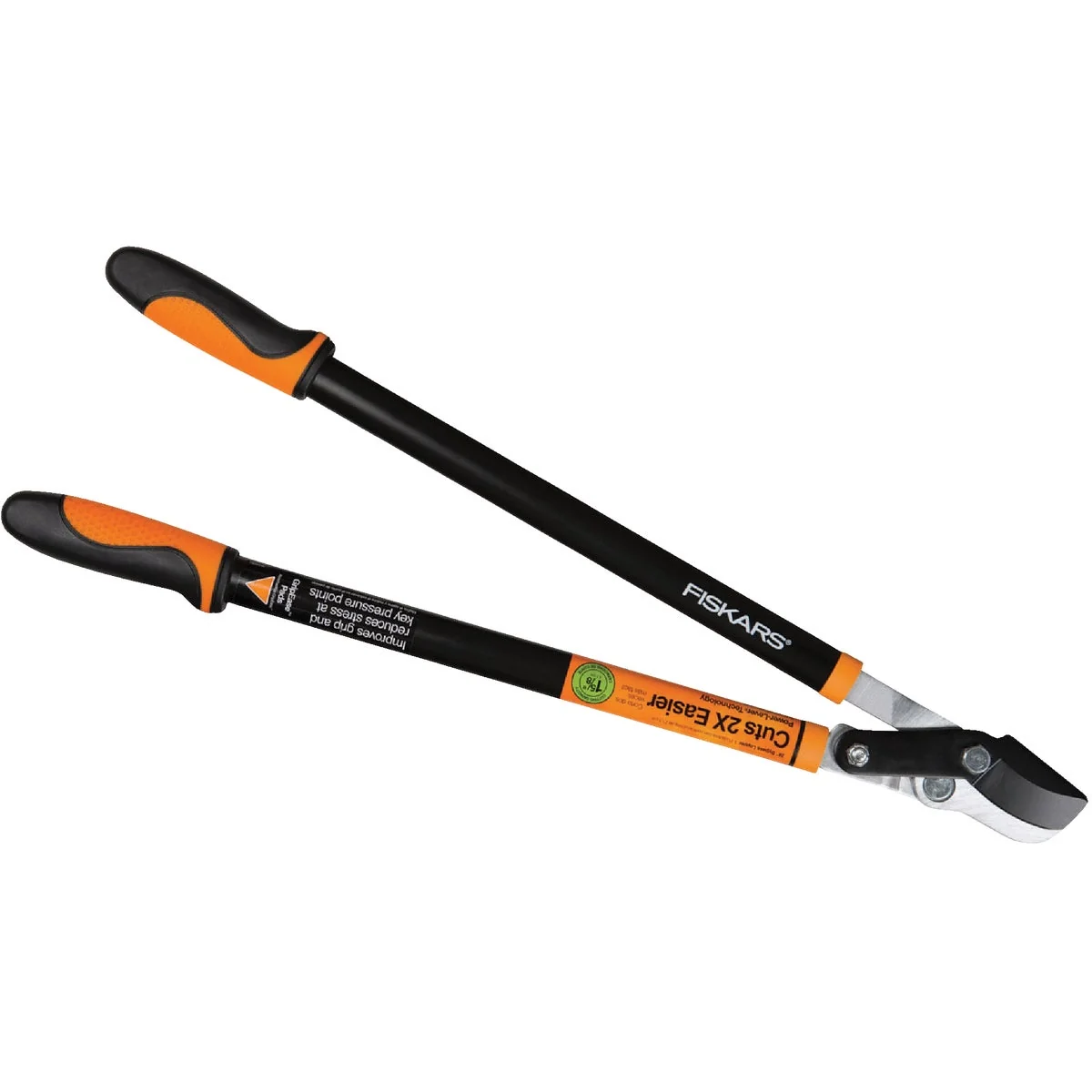 Comfortable Fiskars Power-Lever 28 In. Steel Bypass Lopper Minimalist