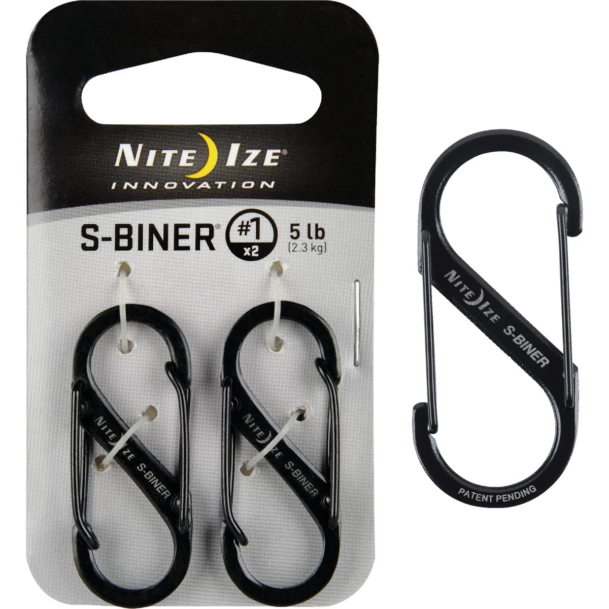 Casual Nite Ize S-Biner Size 1 5 Lb. Capacity S-Clip Key Ring 2-Pack Expertly Made