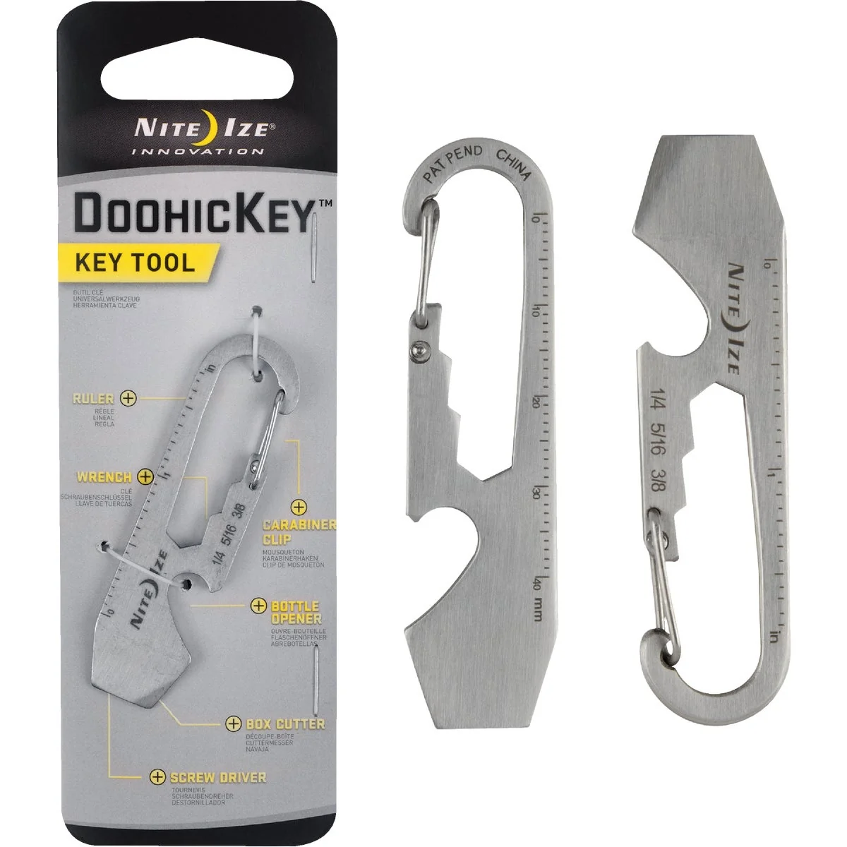 Dependable Nite Ize DoohicKey Stainless Steel Key Multi-Tool Classic