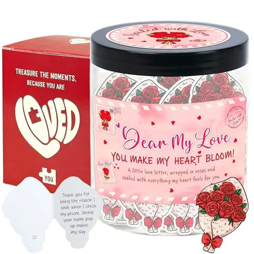 Sustainable Love Notes Jar with 60 Romantic Messages Comfortable