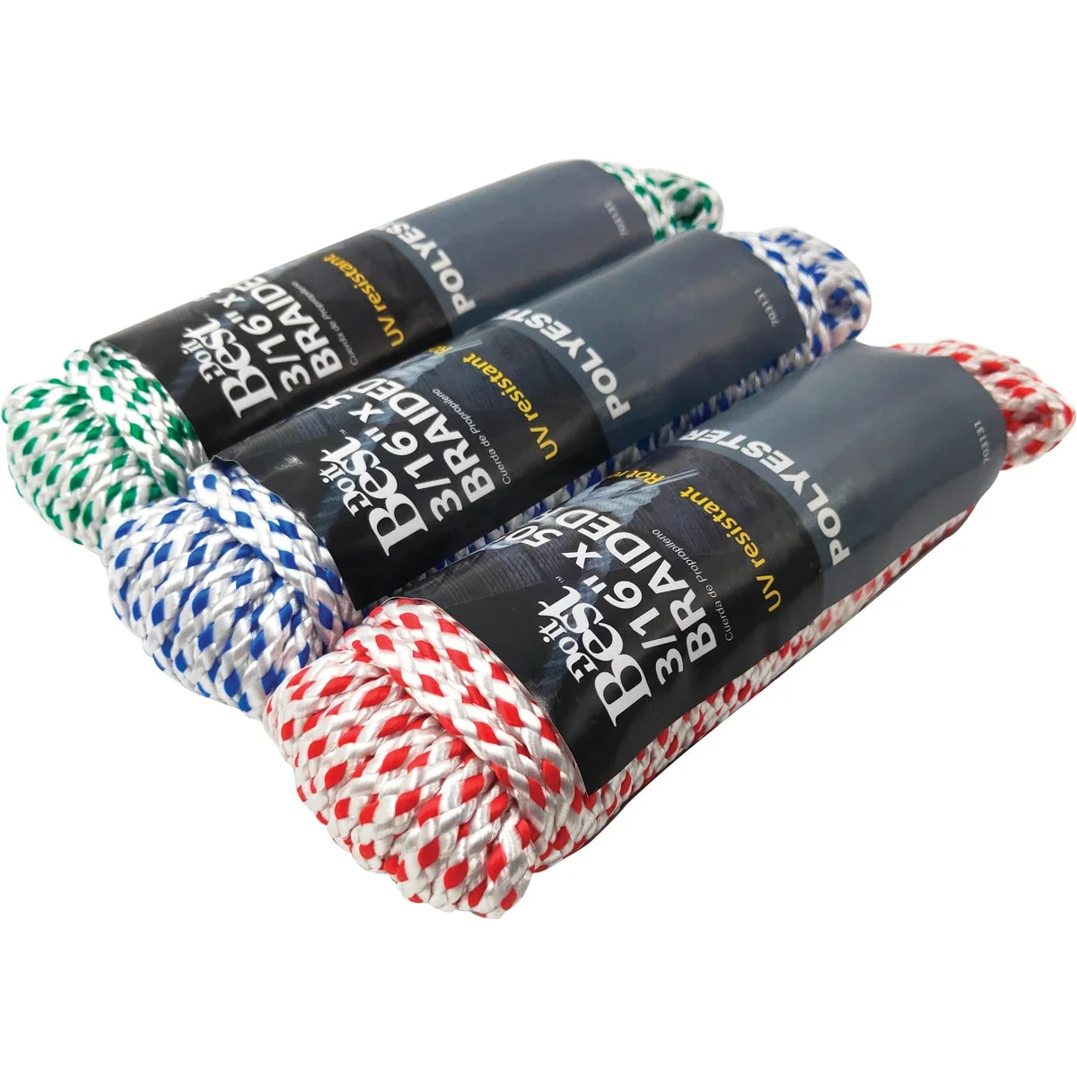 Next-Generation Do it 3 16 In. x 50 Ft. Assorted Colors Diamond Braided Polyester Packaged Rope Premium Material