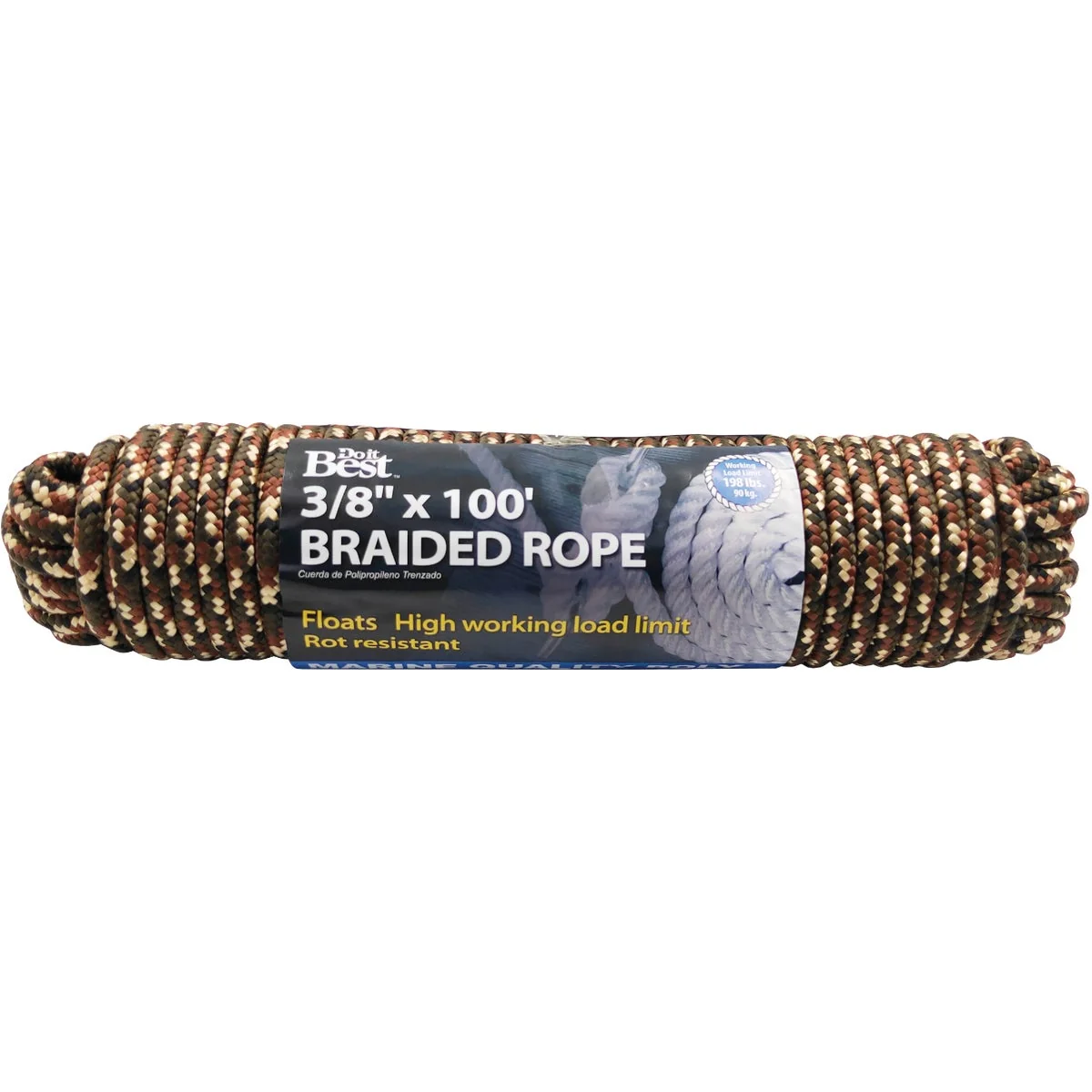 Smooth Do it 3 8 In. x 100 Ft. Camouflage Diamond Braided Polypropylene Packaged Rope Exclusive