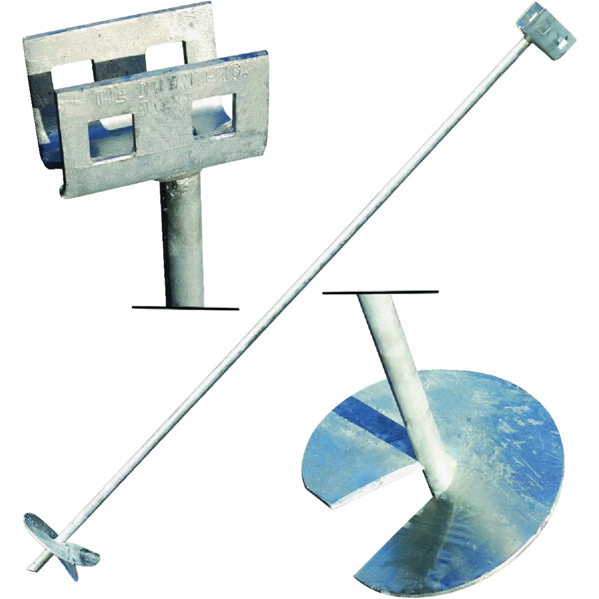 Pure Tie Down 6 In. x 48 In. Galvanized Double Head Earth Anchor Fine Crafted
