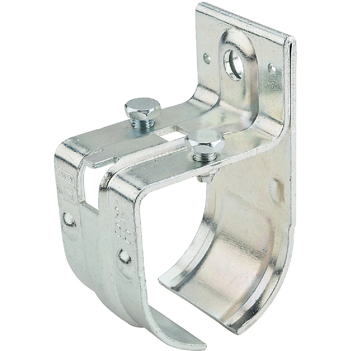 Powerful National DP5421 Single Splice Round Rail Barn Door Bracket Zinc-Plated Green