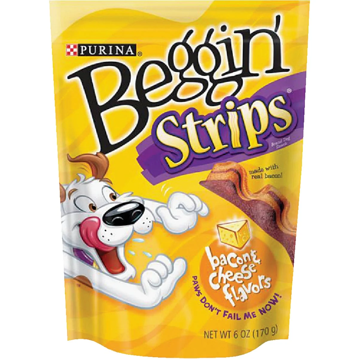 Excellent Purina Beggin’ Strips Bacon Cheese Flavor Chewy Dog Treat 6 Oz. Genuine