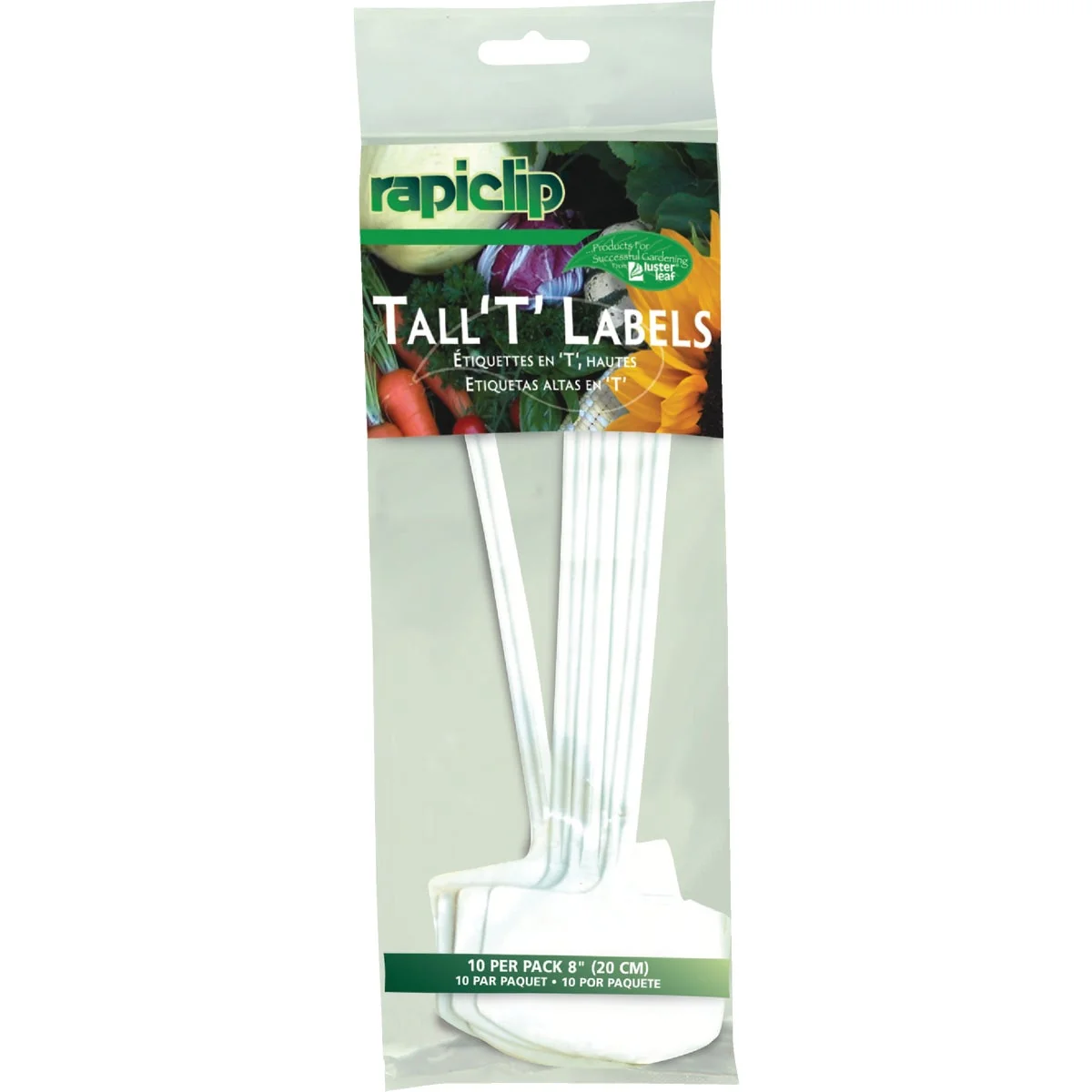 Exceptional Rapiclip 8 In. Plastic Plant Garden Marker T-Label 10-Pack Carefully Designed