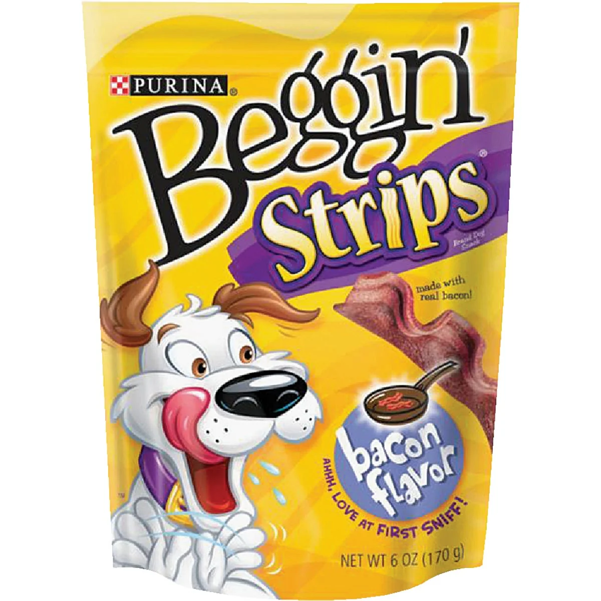 Certified Purina Beggin’ Strips Bacon Flavor Chewy Dog Treat 6 Oz. Comfortable