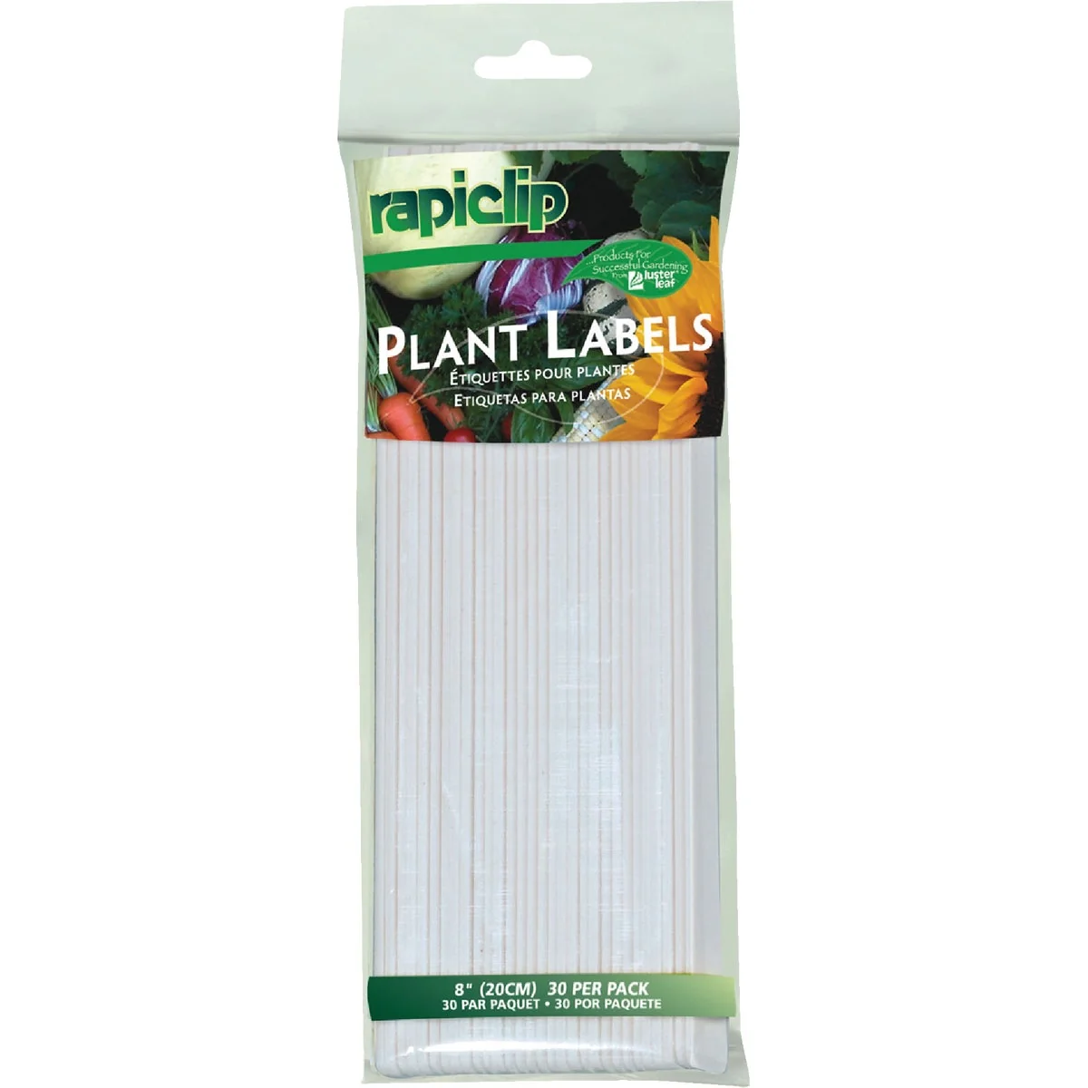 Minimalist Rapiclip 8 In. Plastic Garden Marker Plant Label 30-Pack Contemporary