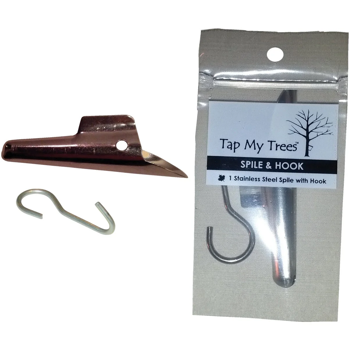 Official Tap My Trees Maple Sugaring Stainless Steel 7 16 In. Spile Hook Recyclable