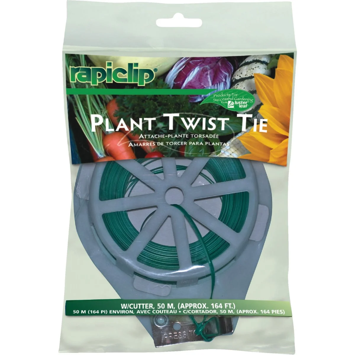 Quality Rapiclip 164 Ft. Green Plastic Coated Galvanized Wire Twist Tie Practical