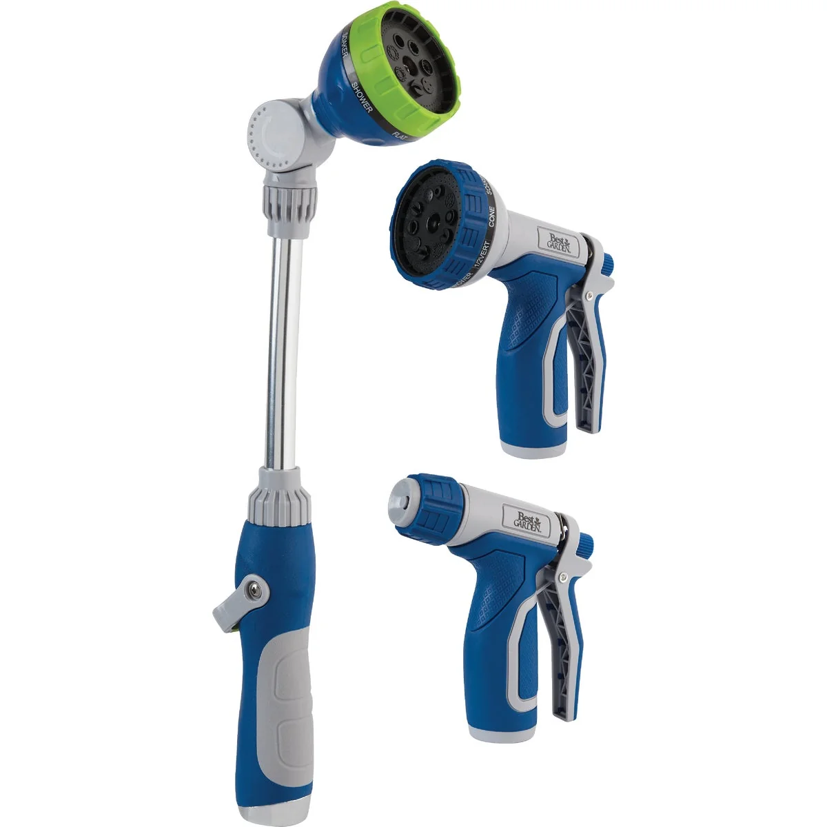 Sustainable Garden Combination Hose Nozzle Set 3-Piece Certified