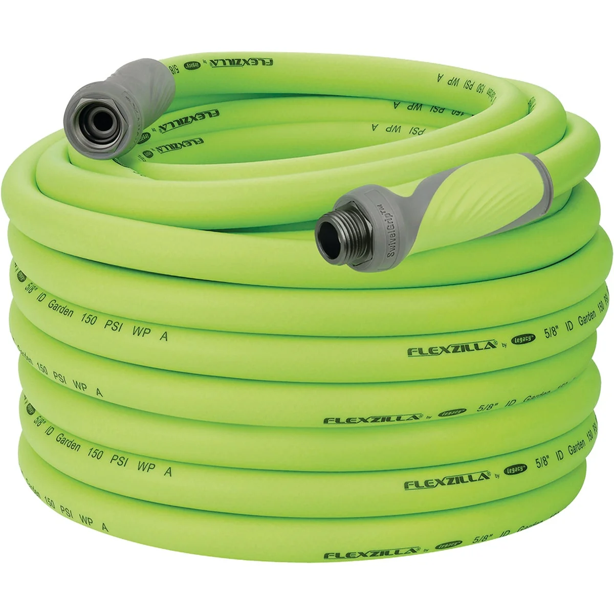 Genuine Flexzilla 5 8 In. Dia. x 100 Ft. L. Drinking Water Safe Garden Hose with SwivelGrip Connections Professional