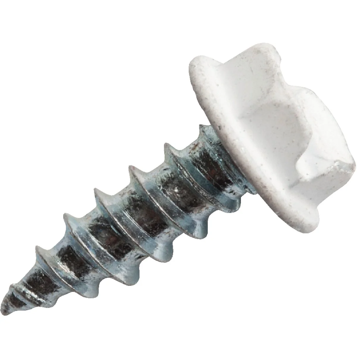 High-End Do it 8 x 1 2 In. White Slotted Hex Washer Head Screw 100 Ct. Comfortable