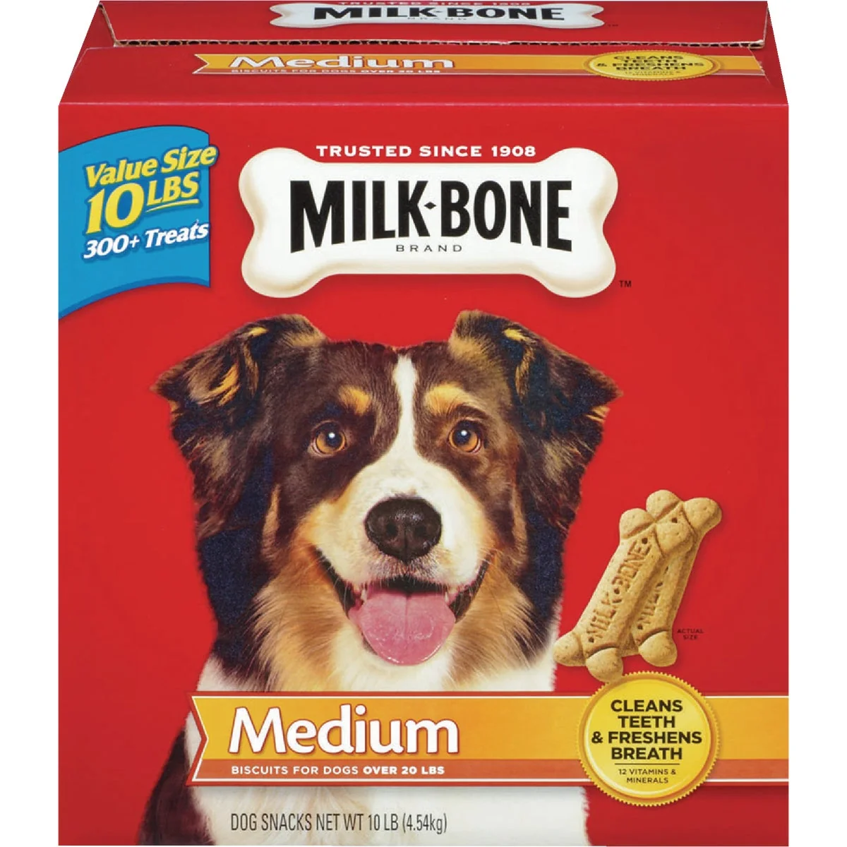 Efficient Milk Bone Medium Dog Flavor Crunchy Dog Treat 10 Lb. Long-Lasting