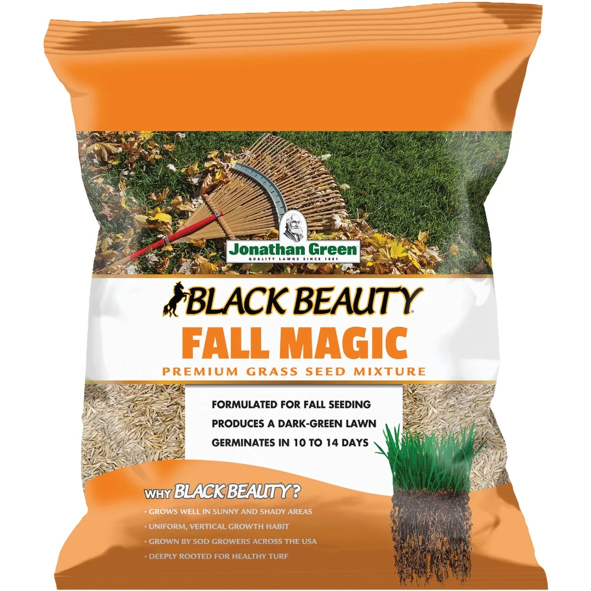 Carefully Designed Jonathan Green Black Beauty 7 Lb. 1750 Sq. Ft. Coverage Sun Shade Grass Seed Trusted