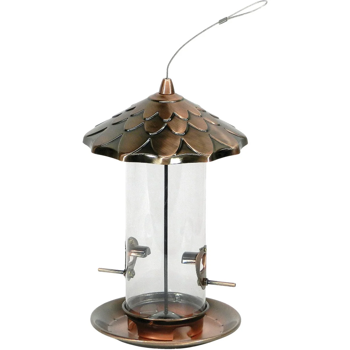 Convenient Stokes Select Copper 2.1 Qt. Capacity Acorn Bird Feeder Selected