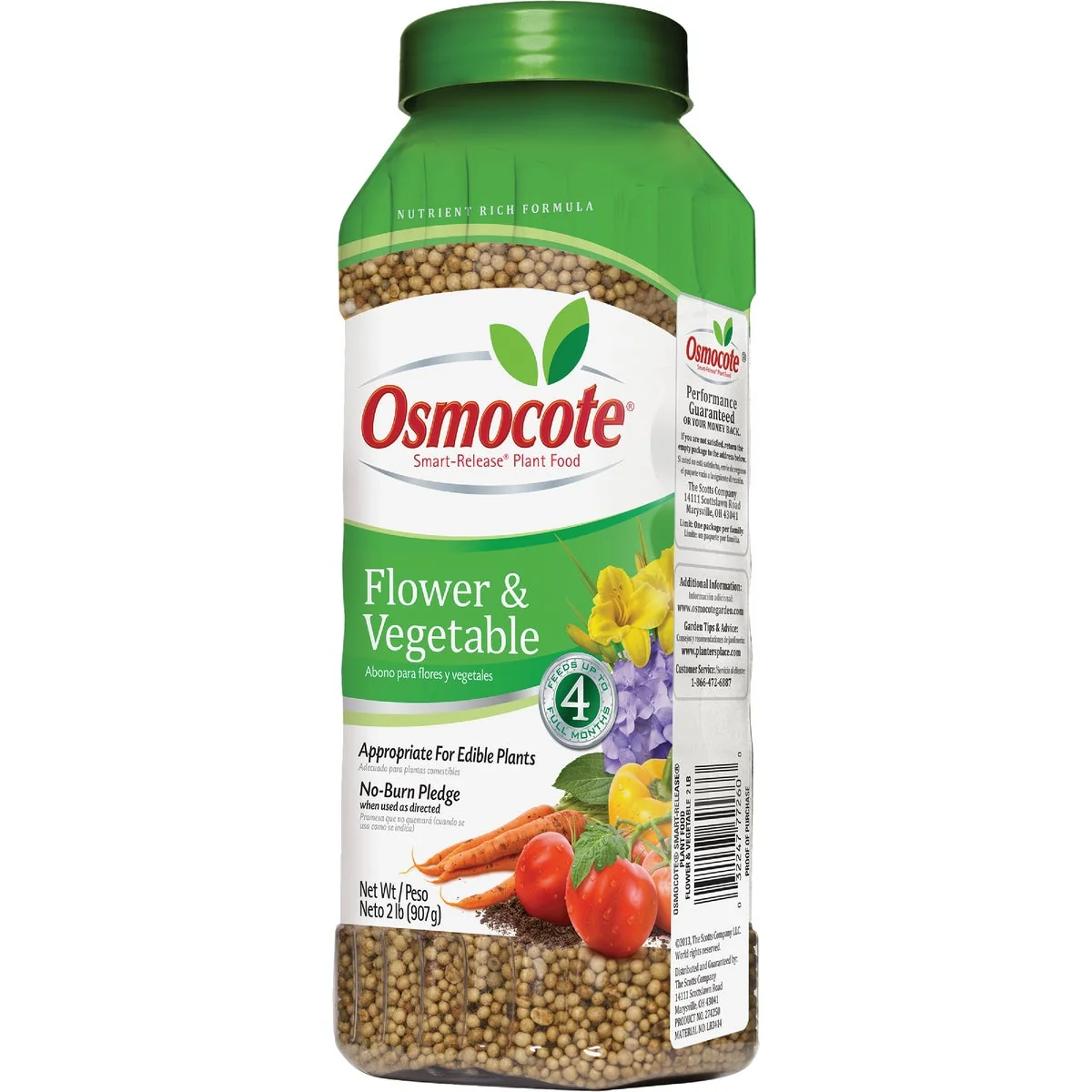 Quality Osmocote 2 Lb. 14-14-14 Flower Vegetable Smart Release Dry Plant Food First-Class