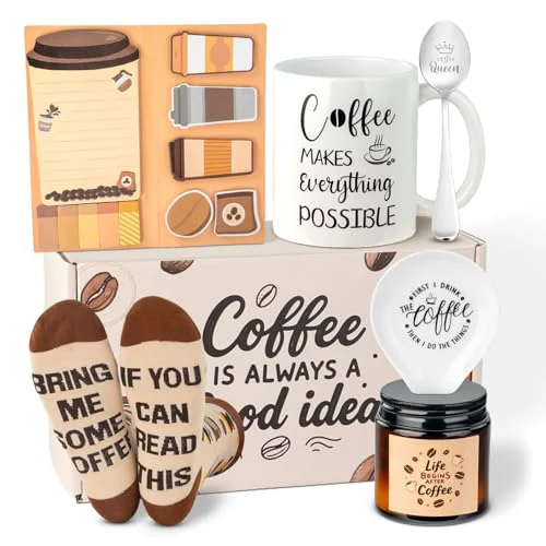 Traditional Coffee Lover Gifts for Women Men 10 Count Contemporary