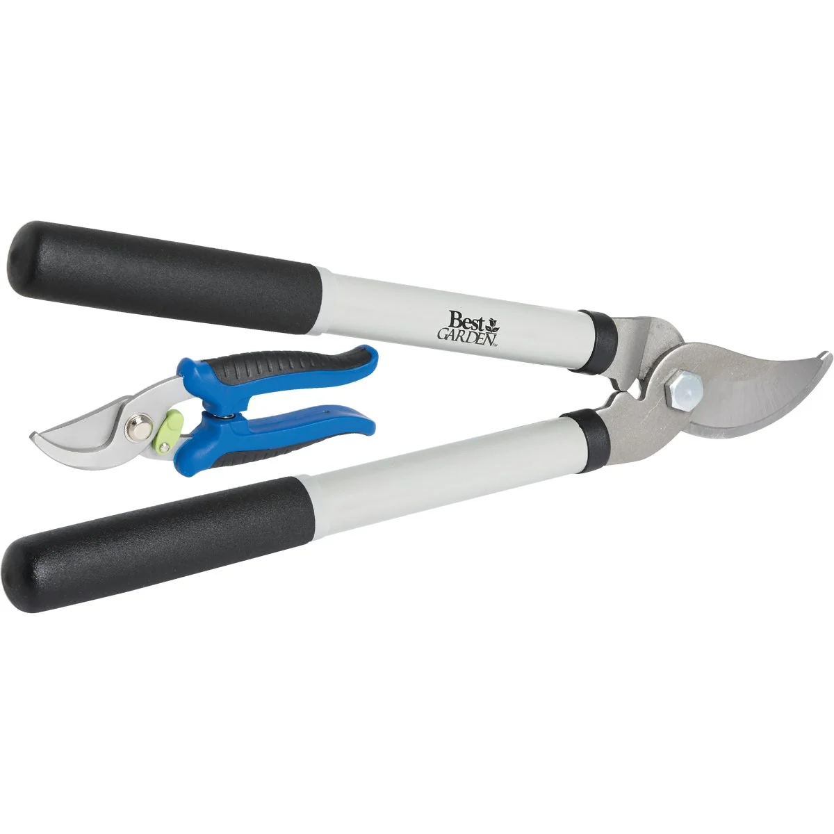 Sustainable Garden 15 In. Bypass Lopper 7 In. Bypass Pruner Combo Proven