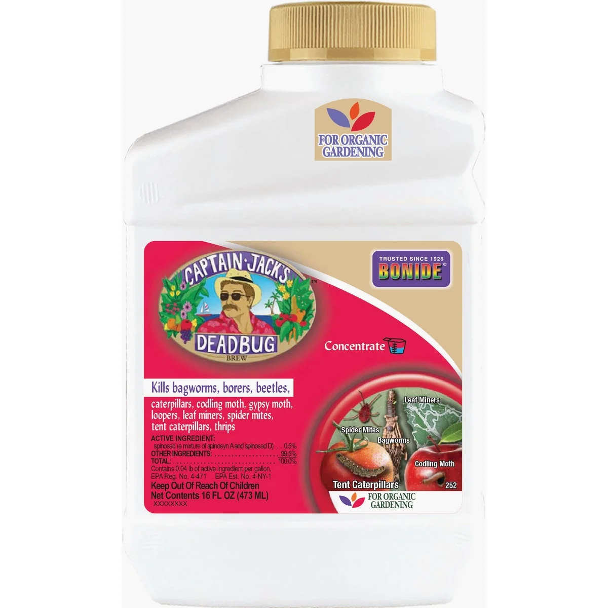 Versatile Captain Jack 1 Pt. Dead Bug Brew Concentrate Insect Killer Easy-to-Use