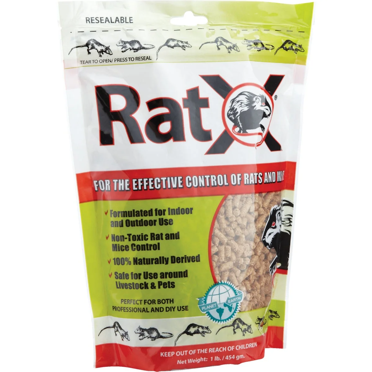 Sophisticated RatX Pellet Rat And Mouse Killer 1 Lb. Fashionable