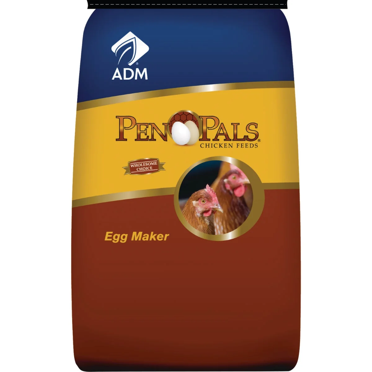 Green ADM Pen Pals 50 Lb. Egg Maker Chicken Feed Crumble Trendy