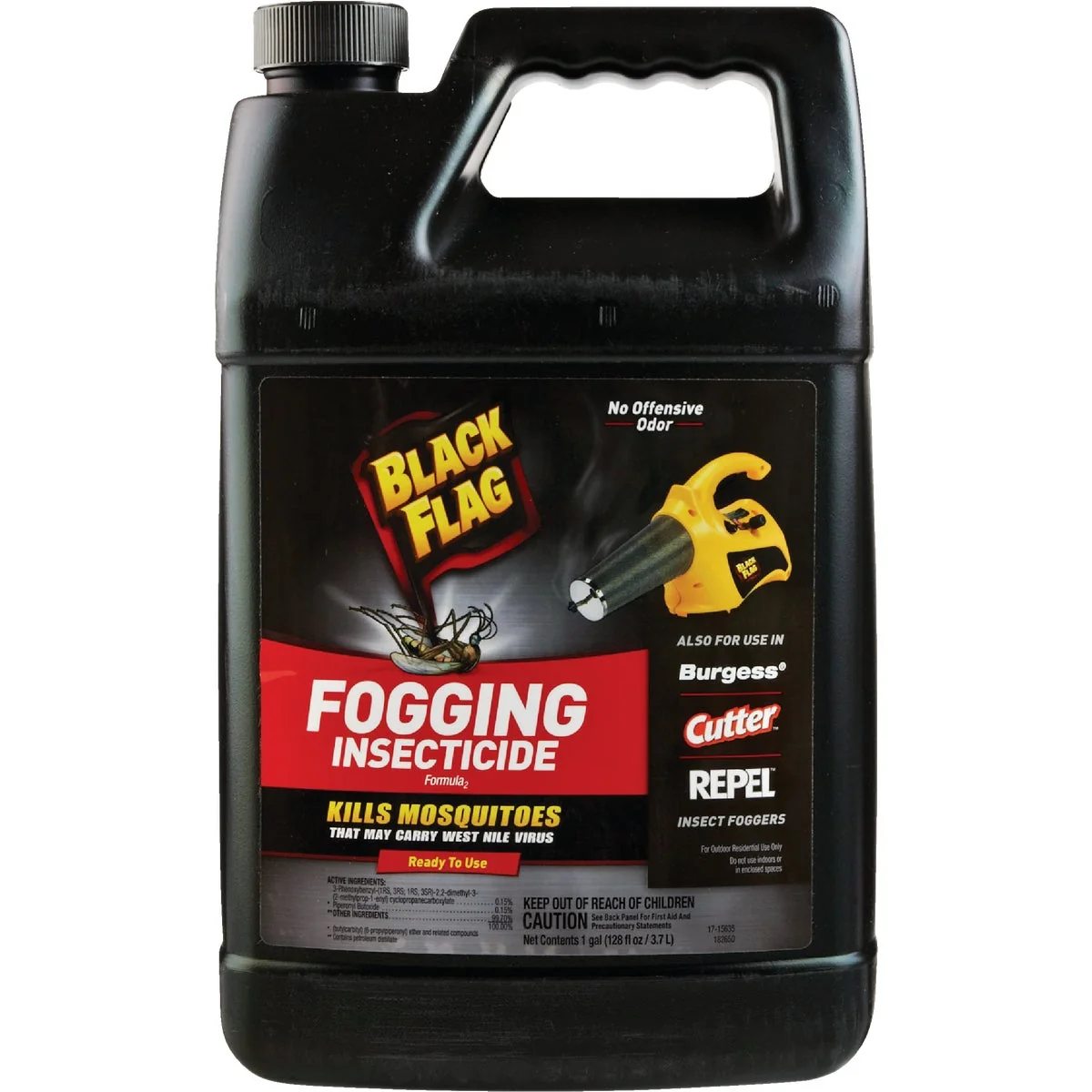 Refined Black Flag 1 Gal. 2-Acre Coverage Outdoor Fogger Insecticide Long-Lasting