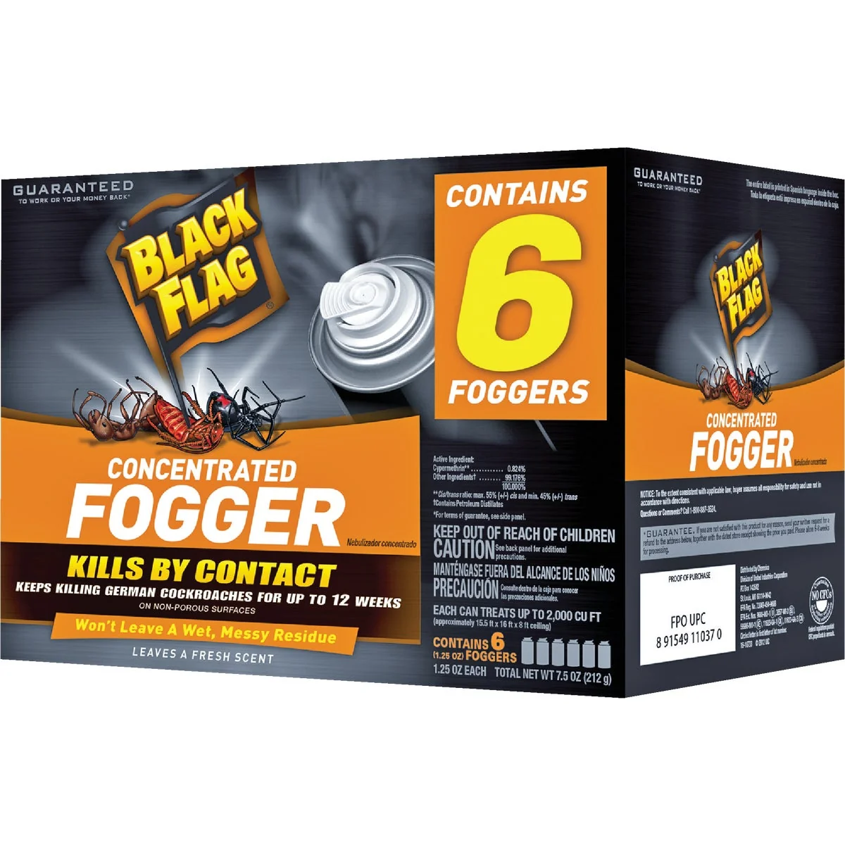 Quality Black Flag 1.25 Oz. Indoor Insect Fogger 6-Pack Authentic