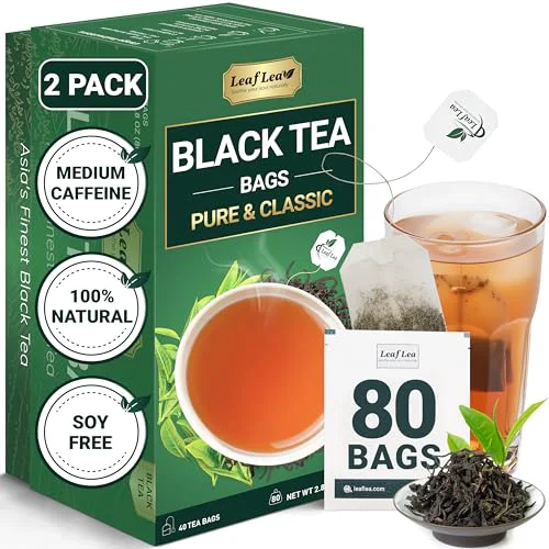 Elegant Premium Black Tea Bags 80 Count Optimized