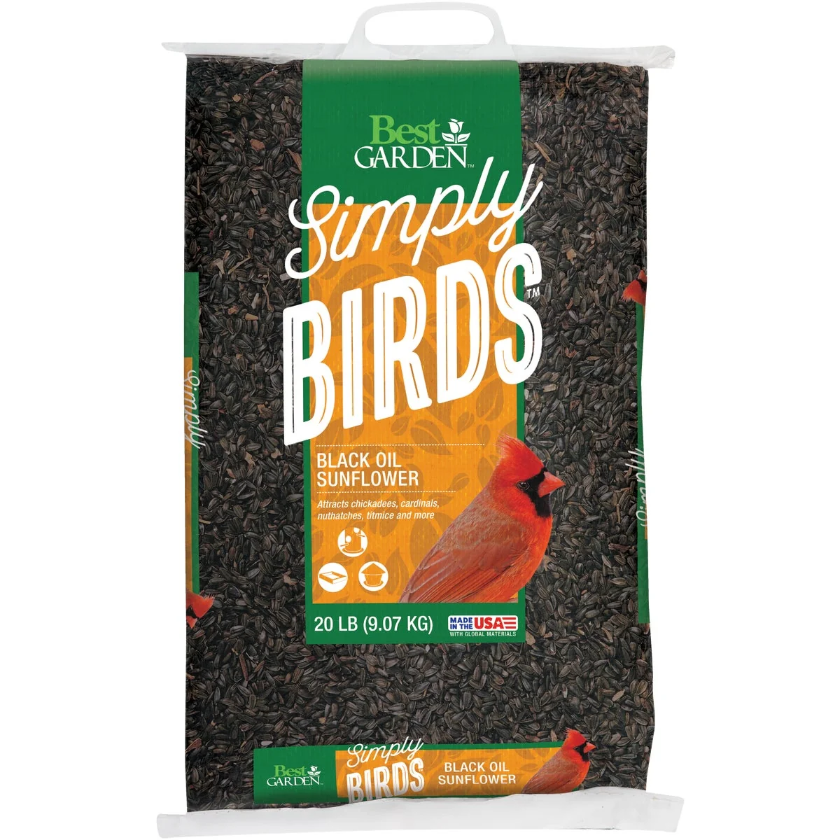 Crafted Garden 20 Lb. Black Oil Sunflower Wild Bird Seed Effective