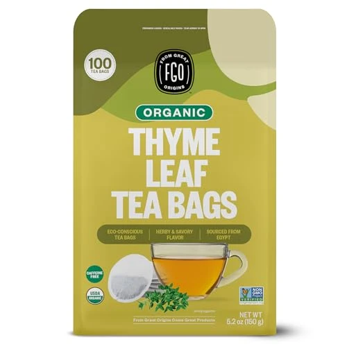 Artisan Organic Thyme Leaf Tea 100 Count Consistent