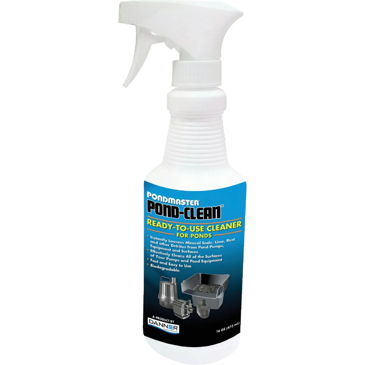 Safe PondMaster Pond-Clean 16 Oz. Ready To Use Trigger Spray Mineral Lime Remover Superior