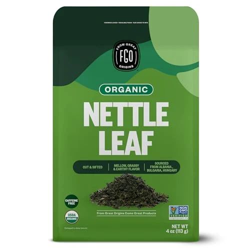 Reusable Organic Nettle Leaf Loose Tea 4 Ounce Detailed