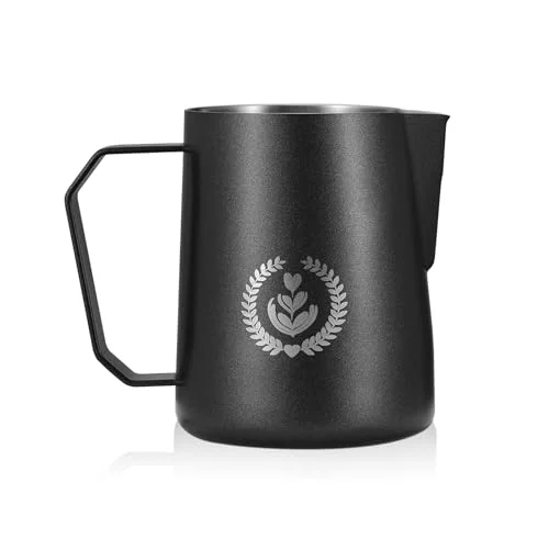 Certified 600ml 20.3oz Espresso Frothing Pitcher Secure
