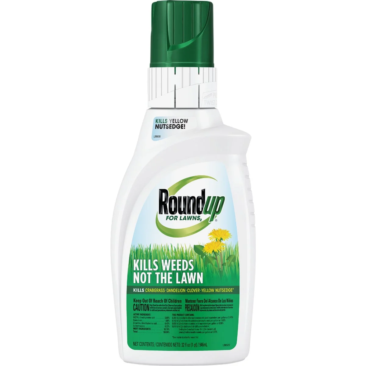 Traditional Roundup For Lawns 32 Oz. Concentrate Northern Formula Weed Killer Quality